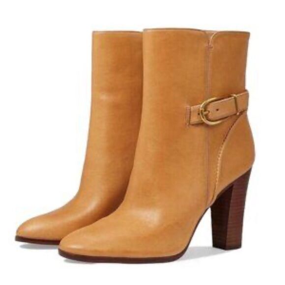 Veronica Beard Women's Leather Viv High Heel Boot Booties Shoes 10 - Picture 2 of 7